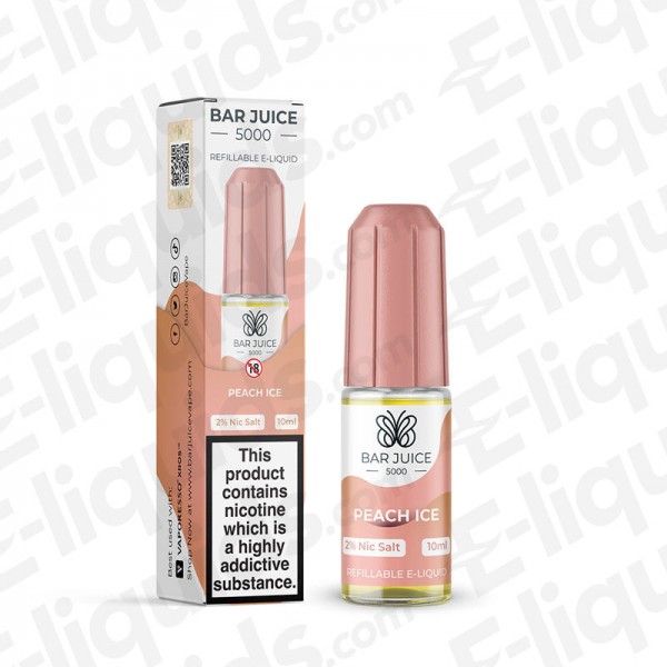 Peach Ice Nic Salt E-liquid by Bar Juice 5000