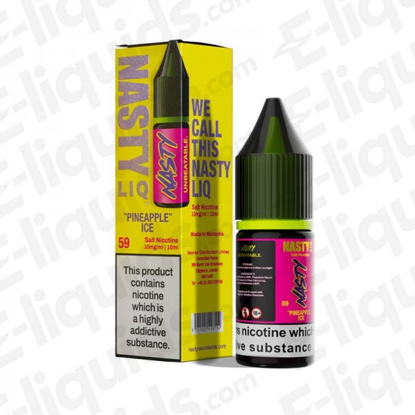 Pineapple Ice Nic Salt E-liquid by Nasty