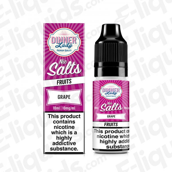 Grape Nic Salt E-liquid by Dinner Lady Fruits