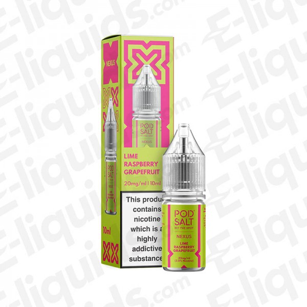 Lime Raspberry Grapefruit Nic Salt E-liquid by Pod Salt Nexus