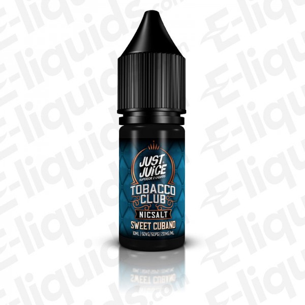 Sweet Cubano Tobacco Nic Salt E-liquid by Just Juice Tobacco Club