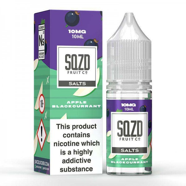 SQZD Nic Salt - Apple Blackcurrant On Ice - 10ml - 10mg | E-liquids