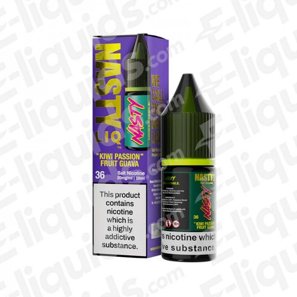 Kiwi Passionfruit Guava Nic Salt E-liquid by Nasty