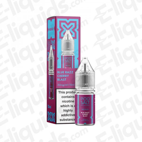 Blue Razz Cherry Blast Nic Salt E-liquid by Pod Salt Nexus