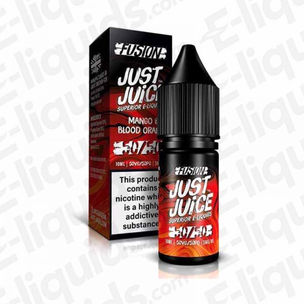 Mango & Blood Orange Fusion 50/50 E-liquid by Just Juice