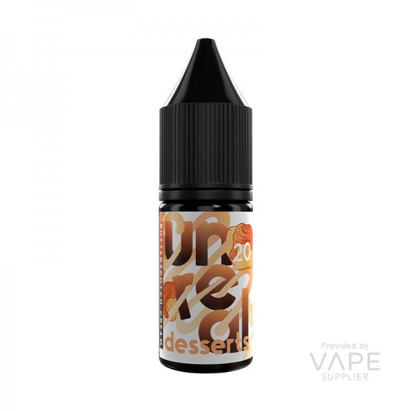 Butterscotch Creme Nic Salt E-liquid by Unreal Desserts