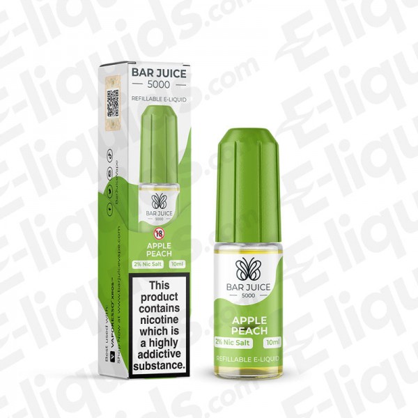 Apple Peach Nic Salt E-liquid by Bar Juice 5000