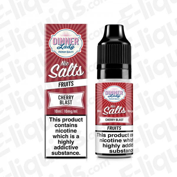 Cherry Blast Nic Salt E-liquid by Dinner Lady Fruits