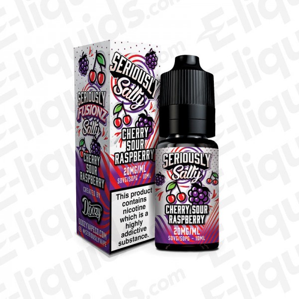 Cherry Sour Raspberry Seriously Fusionz Nic Salt E-liquid by Doozy Vap