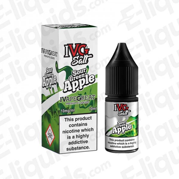 Sour Green Apple Nic Salt E-liquid by IVG