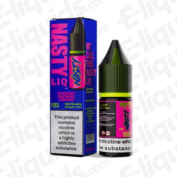 Blueberry Raspberry Lemonade Nic Salt E-liquid by Nasty