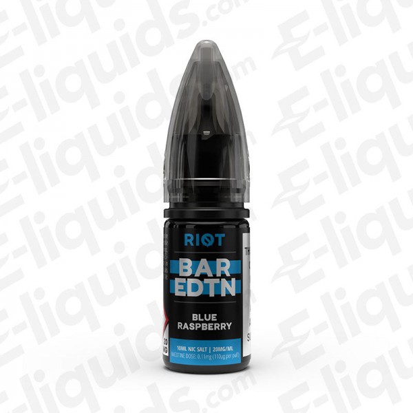 Blue Raspberry Bar Edition Nic Salt E-liquid by Riot Squad