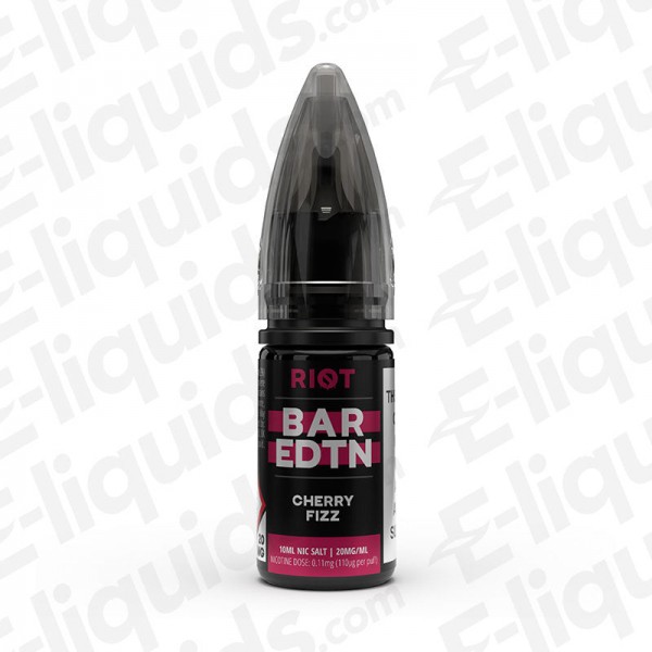 Cherry Fizz Bar Edition Nic Salt E-liquid by Riot Squad