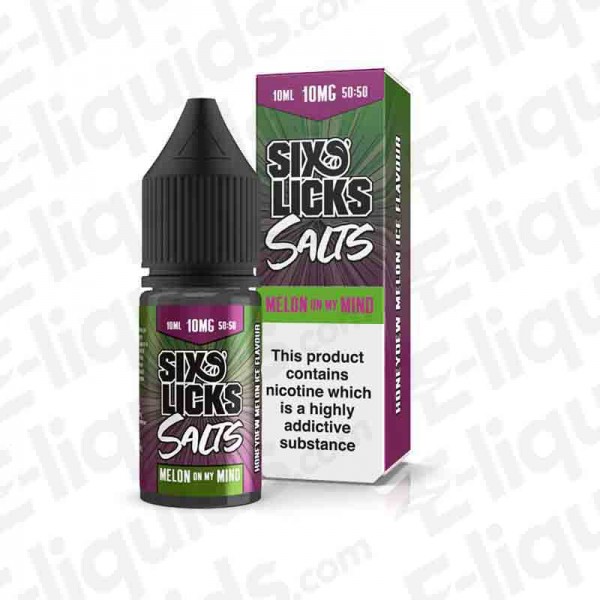 Six Licks Salts - Melon On My Mind - 10ml | E-liquid | Buy e-liquid