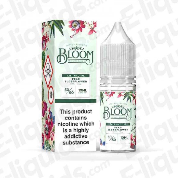 BLOOM Nic Salt - Pear Elderflower - 10ml - 10mg | UK e-liquid