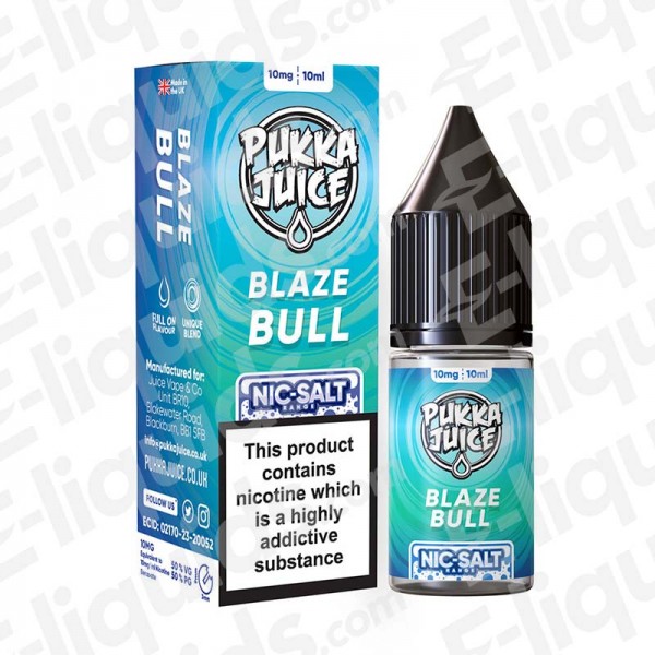 Blaze Bull Nic Salt E-liquid by Pukka Juice