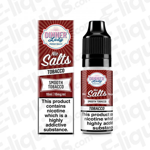 Smooth Tobacco Nic Salt E-liquid by Dinner Lady