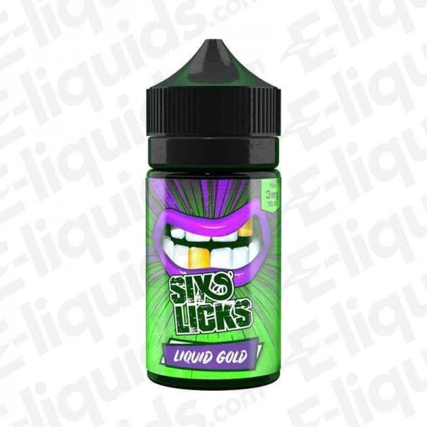 Six Licks - Liquid Gold - Shortfill | E-liquids | Buy e-liquid