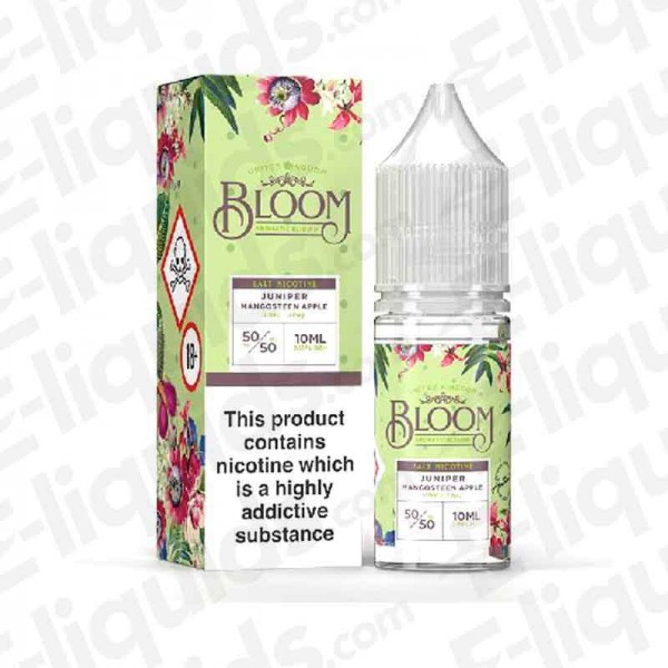 BLOOM Nic Salt - Juniper Mangosteen Apple - 10ml - 10mg | Eliquids