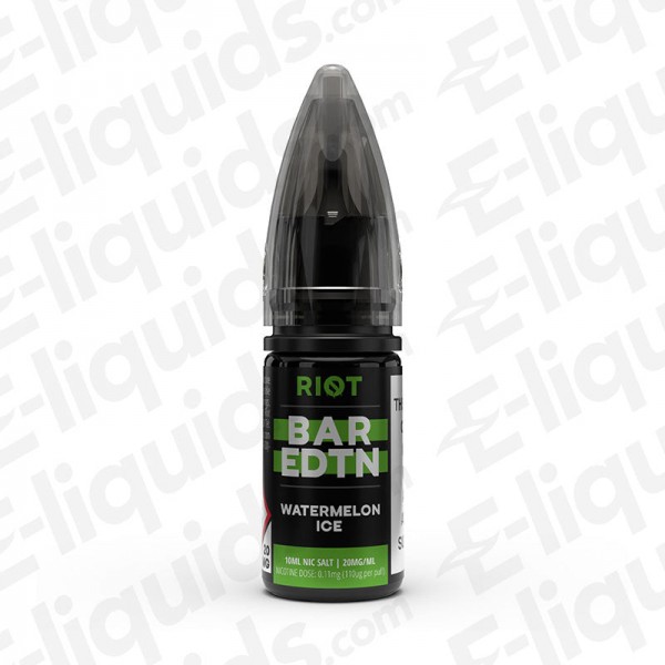 Watermelon Ice Bar Edition Nic Salt E-liquid by Riot Squad