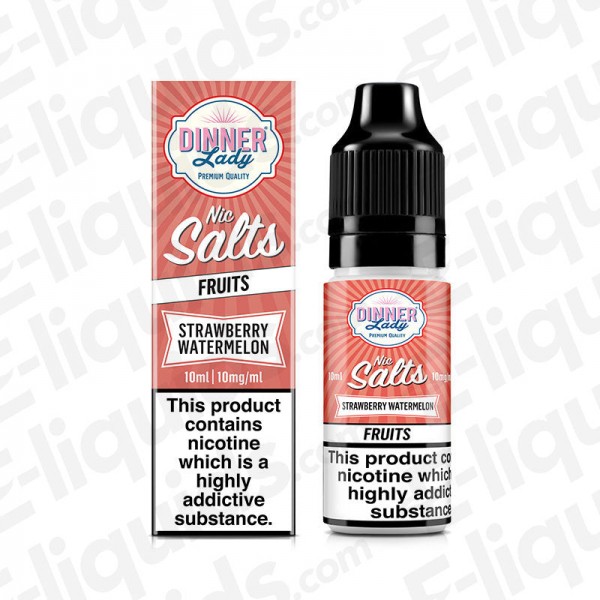 Strawberry Watermelon Nic Salt E-liquid by Dinner Lady Fruits