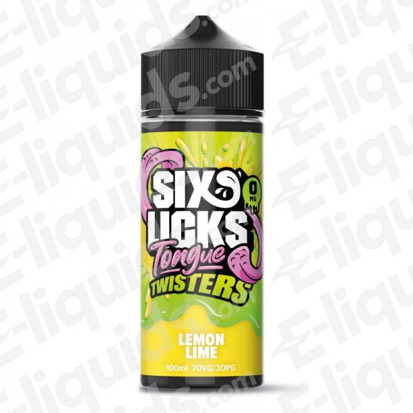 Lemon Lime Shortfill E-liquid by Six Licks Tongue Twisters