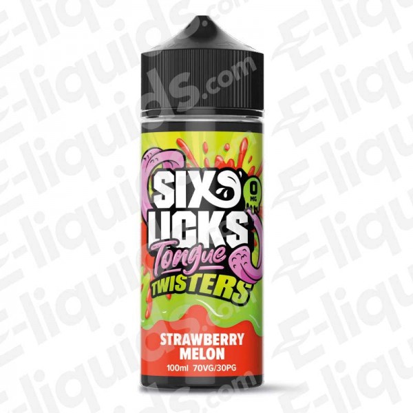 Strawberry Melon Shortfill E-liquid by Six Licks Tongue Twisters