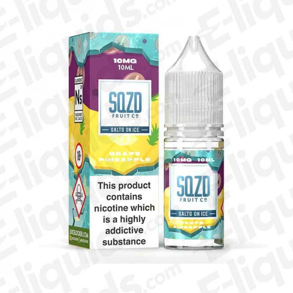 SQZD Nic Salt - Grape Pineapple On Ice - 10ml - 10mg | Vape liquid