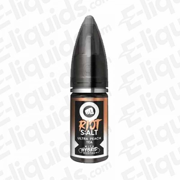 Ultra Peach Tea Black Edition Hybrid Salt E-liquid by Riot Squad