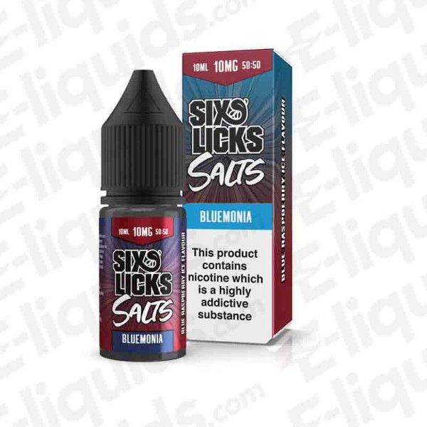 Six Licks Salts - Bluemonia - 10ml | Buy eliquids | Vape juice