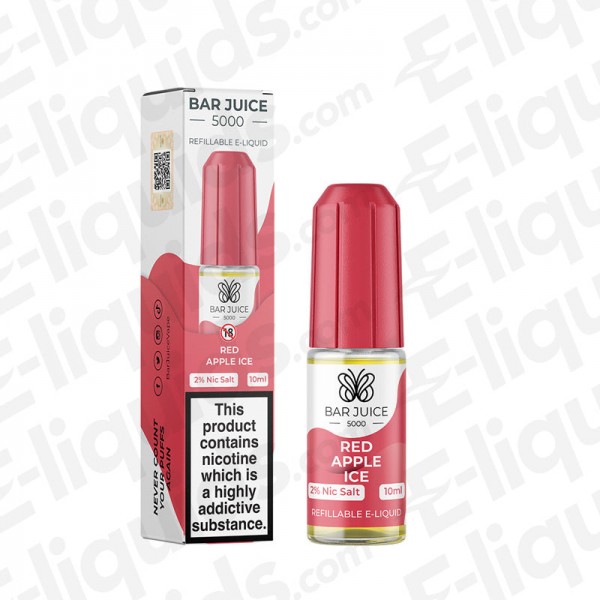 Red Apple Ice Nic Salt E-liquid by Bar Juice 5000