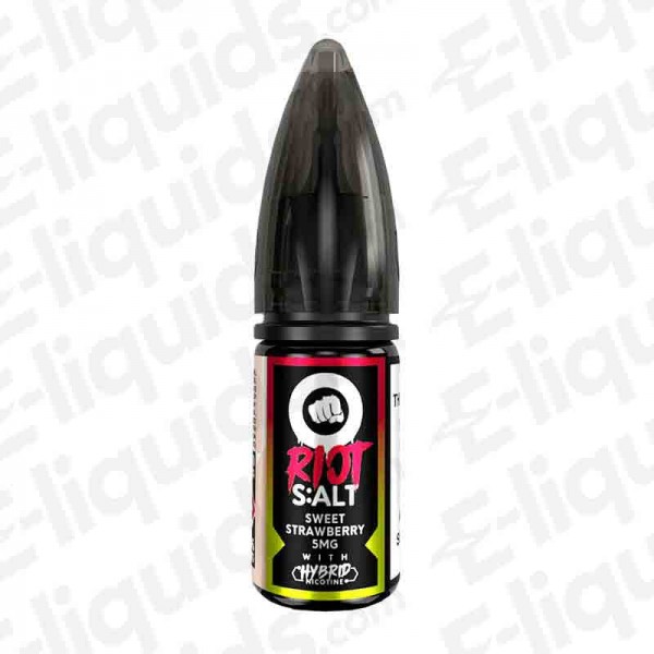 Sweet Strawberry Hybrid Salt E-liquid by Riot Squad