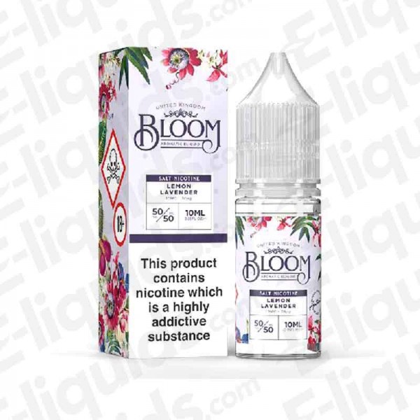 BLOOM Nic Salt - Lemon Lavender - 10ml - 10mg | Eliquids | Eliquid