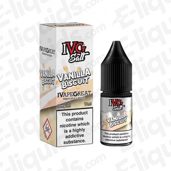 Vanilla Biscuit Nic Salt E-liquid by IVG