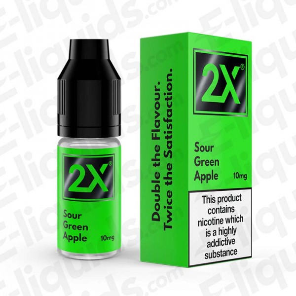 Sour Green Apple Nic Salt E-liquid by 2X