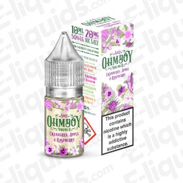 Cranberry, Apple & Raspberry - Ohm Boy - 10ml - Nic Salt - 20mg