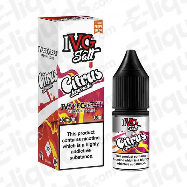 IVG Nic Salt - Citrus Lemonade - 10mg - 10ml - 50:50 | E-liquid