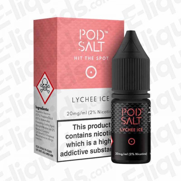 Lychee Ice Nic Salt E-liquid by Pod Salt