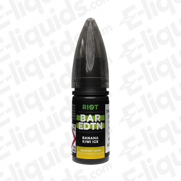 Banana Kiwi Ice Bar Edition Nic Salt E-liquid by Riot Squad