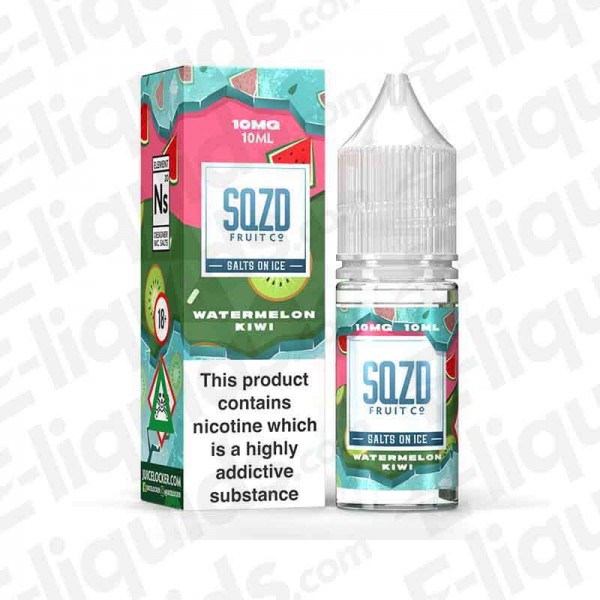 SQZD Nic Salt - Watermelon Kiwi On Ice - 10ml - 10mg | Vape store