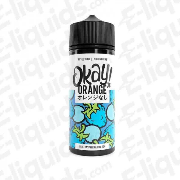 Blue Raspberry Bon Bon Shortfill E-liquid by Okay Orange