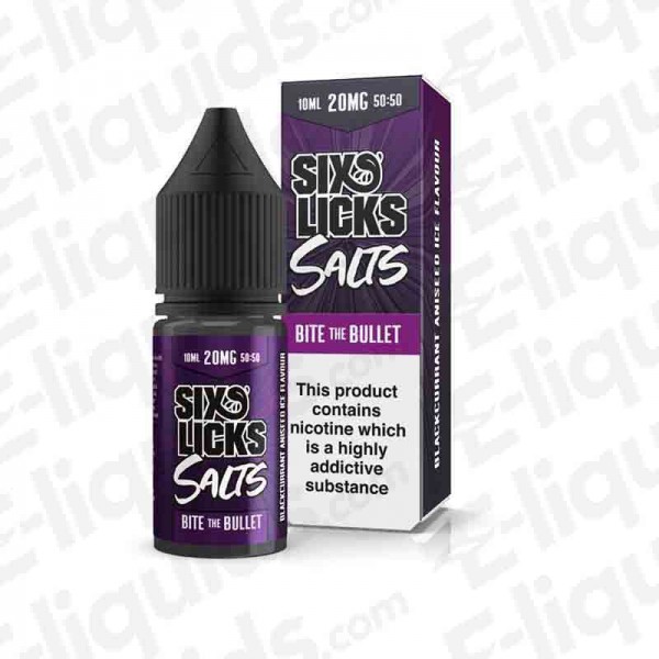 Six Licks Salts - Bite the Bullet - 10ml | E-liquid | Vape liquid