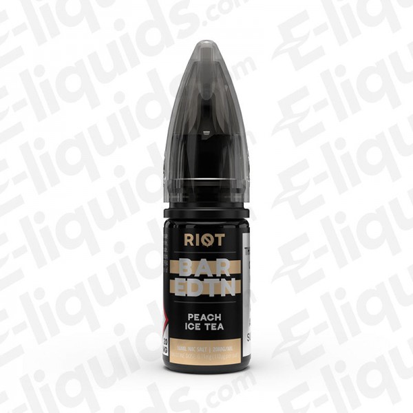 Peach Ice Tea Bar Edition Nic Salt E-liquid by Riot Squad