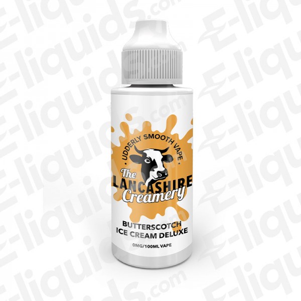 Butterscotch Ice Cream Deluxe 100ml Shortfill E-liquid by The Lancashi