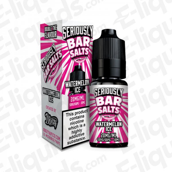 Watermelon Ice Nic Salt E-liquid by Seriously Bar Salts