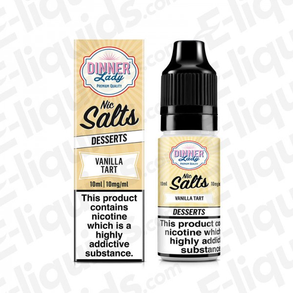 Vanilla Tart Nic Salt E-liquid by Dinner Lady Desserts