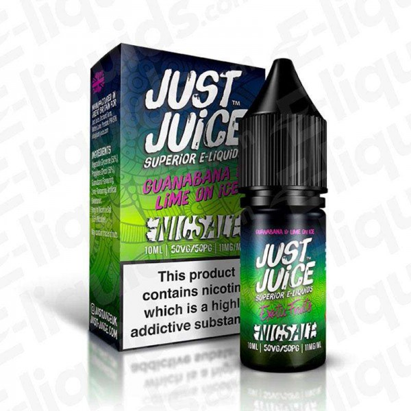 Guanabana & Lime on Ice Nic Salt E-liquid Exotic Fruits by Just Juice