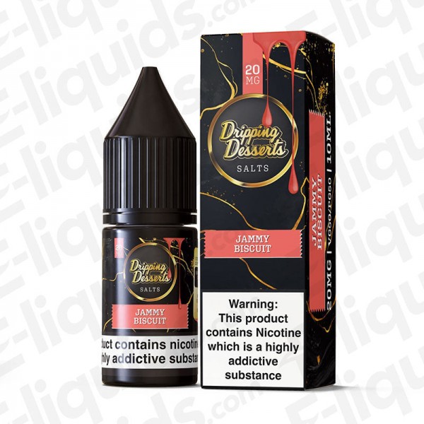 Jammy Biscuit Nic Salt E-liquid by Dripping Desserts