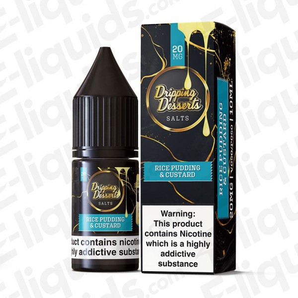 Rice Pudding & Custard Nic Salt E-liquid by Dripping Desserts