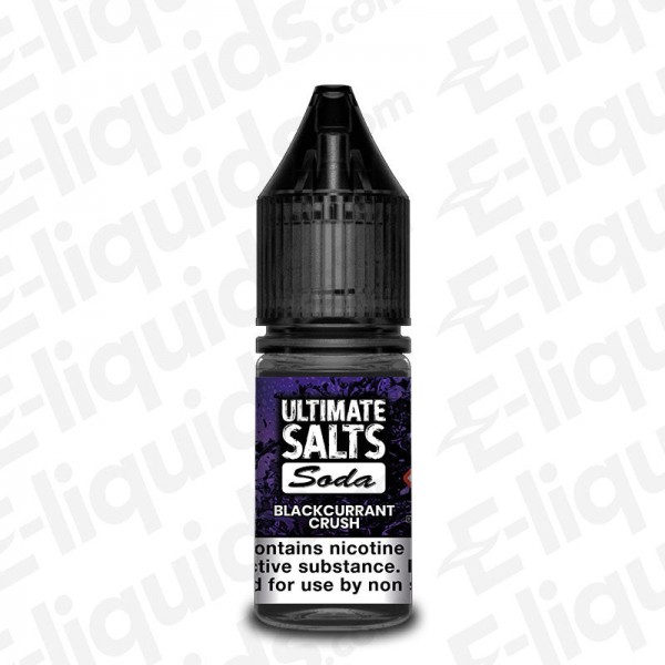 Blackcurrant Crush Nic Salt E-liquid by Ultimate Puff Soda